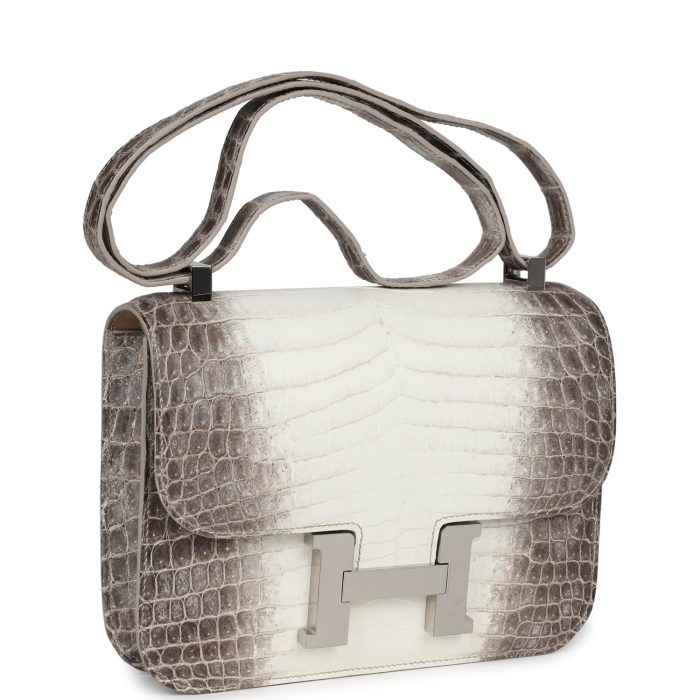 Handmade Bag HC 1-24 Himalaya Matte Niloticus Crocodile Palladium Hardware - 图片 2