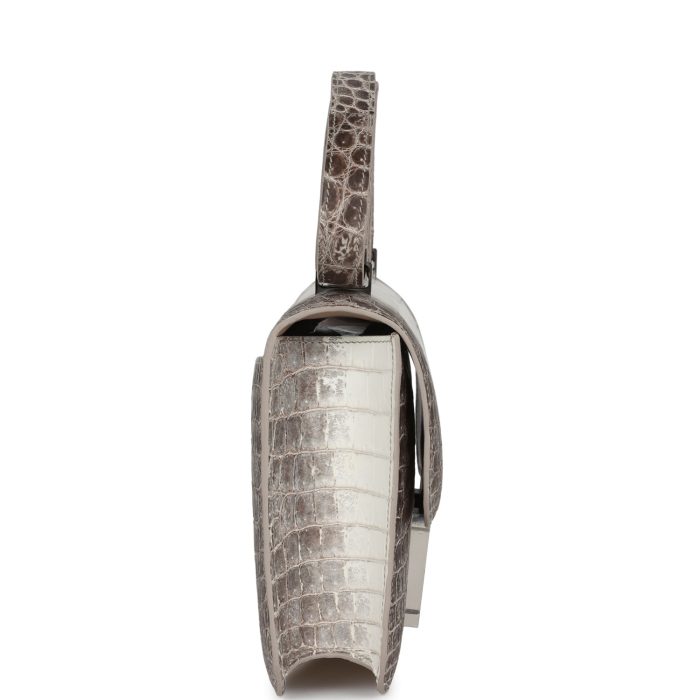 Handmade Bag HC 1-24 Himalaya Matte Niloticus Crocodile Palladium Hardware - 图片 3