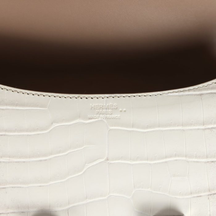 Handmade Bag HC 1-24 Himalaya Matte Niloticus Crocodile Palladium Hardware - 图片 7