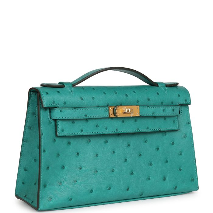 Handmade HKP Vert Verone Ostrich Gold Hardware - 图片 2