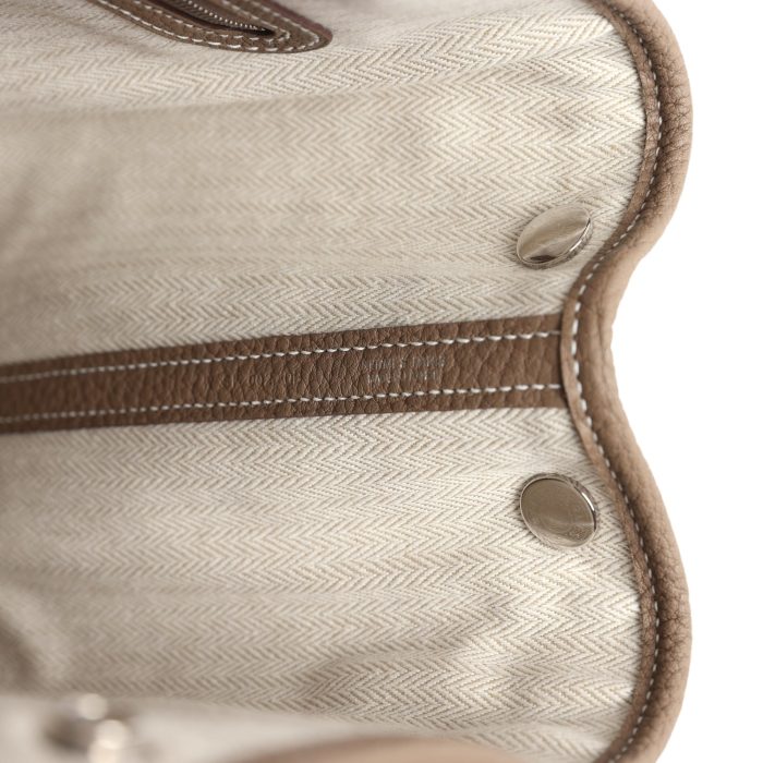 Handmade Bag HGP 30 Etoupe Negonda Palladium Hardware - 图片 8