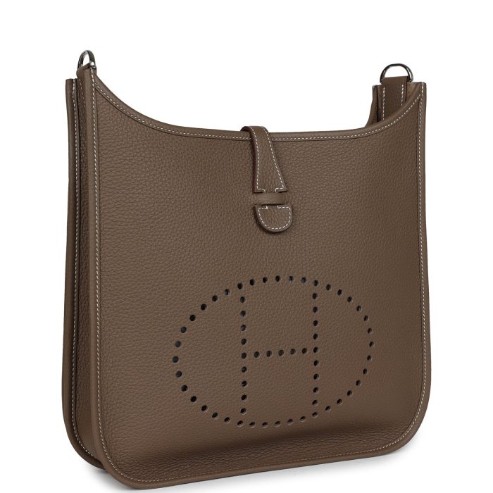 Handmade Bag HE III PM Etoupe Clemence Palladium Hardware - 图片 2