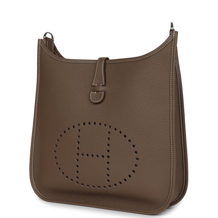 Handmade Bag HE III PM Etoupe Clemence Palladium Hardware - 图片 3