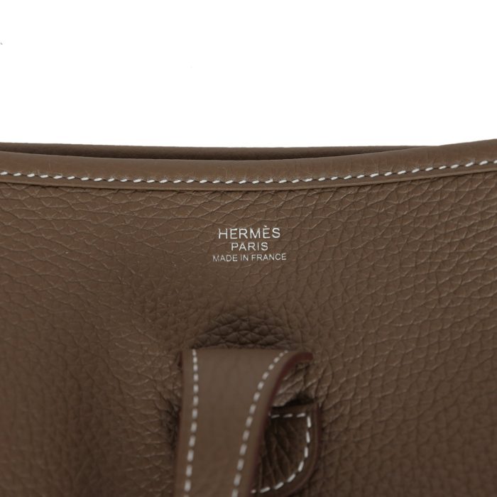 Handmade Bag HE III PM Etoupe Clemence Palladium Hardware - 图片 6