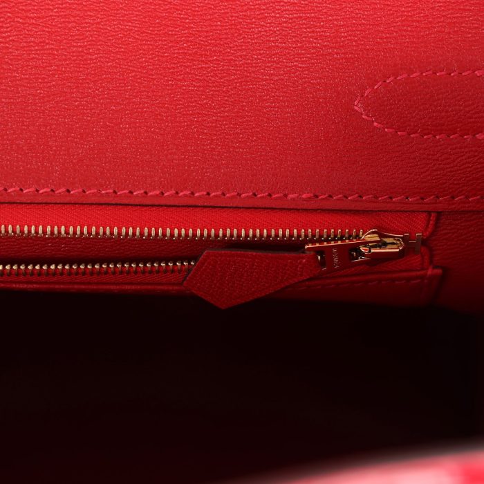 Handmade Bag HB 30 Braise Shiny Porosus Crocodile Gold Hardware：圖片 8
