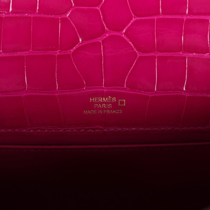 Handmade HKP Rose Scheherazade Shiny Alligator Gold Hardware - 图片 7