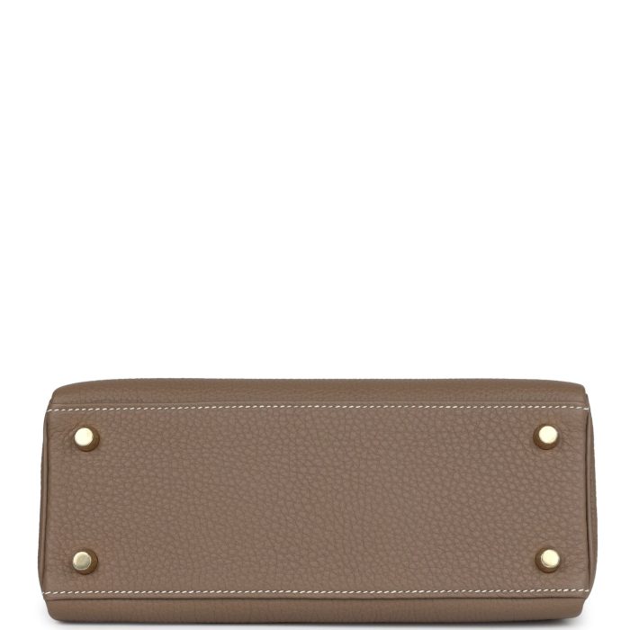 Handmade HKR 25 Etoupe Togo Gold Hardware - 图片 6