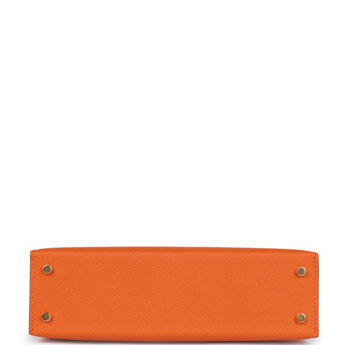 Handmade HKS 20 Orange Epsom Gold Hardware：圖片 5