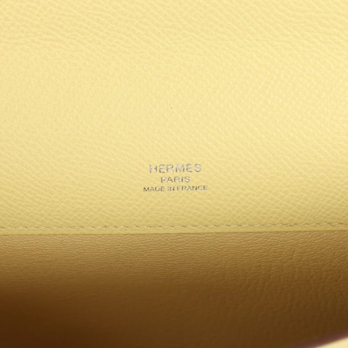 Handmade Bag HKC Jaune Poussin Epsom Palladium Hardware - 图片 6
