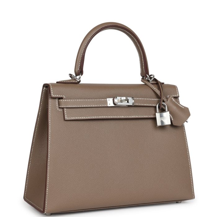 Handmade HKS 25 Etoupe Epsom Palladium Hardware - 图片 2