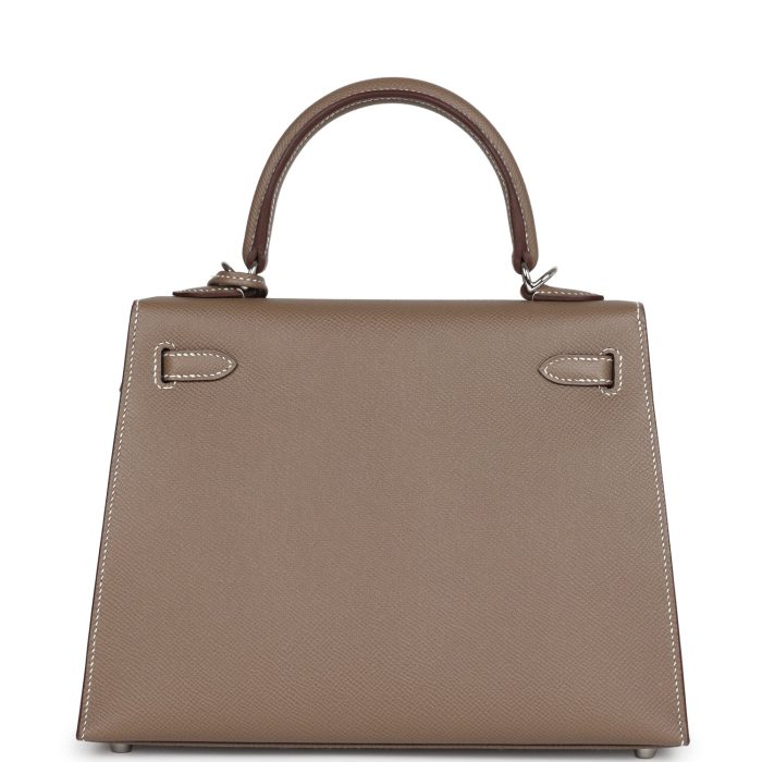 Handmade HKS 25 Etoupe Epsom Palladium Hardware - 图片 5