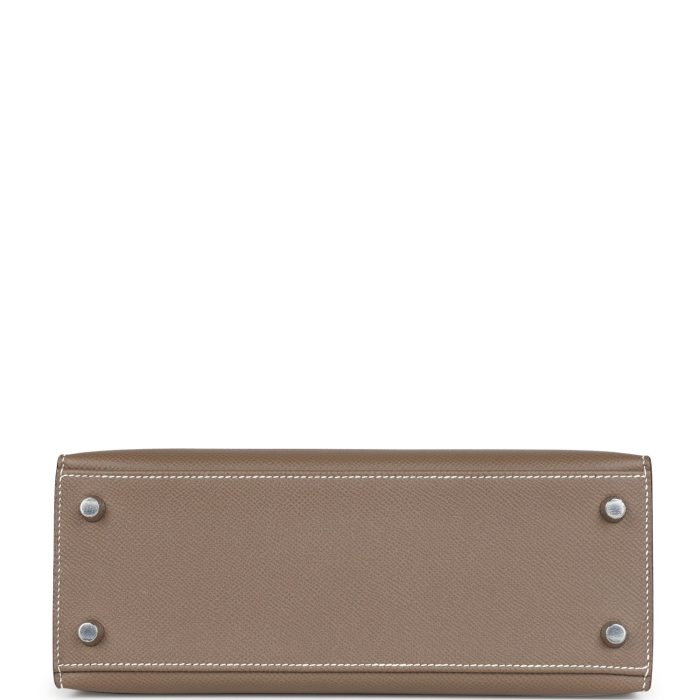 Handmade HKS 25 Etoupe Epsom Palladium Hardware - 图片 6