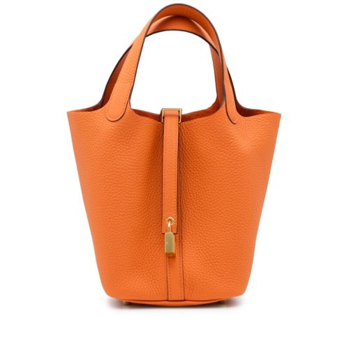 Handmade HPL 18 Orange Clemence Gold Hardware