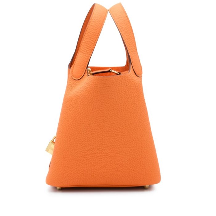 Handmade HPL 18 Orange Clemence Gold Hardware - 图片 3