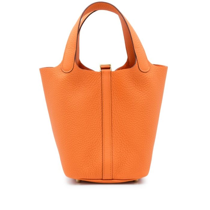 Handmade HPL 18 Orange Clemence Gold Hardware - 图片 4