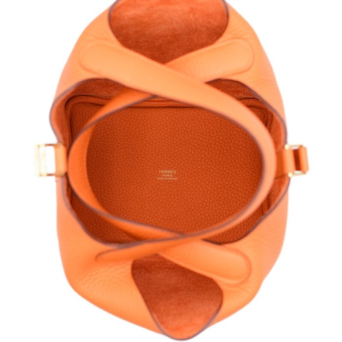 Handmade HPL 18 Orange Clemence Gold Hardware - 图片 6