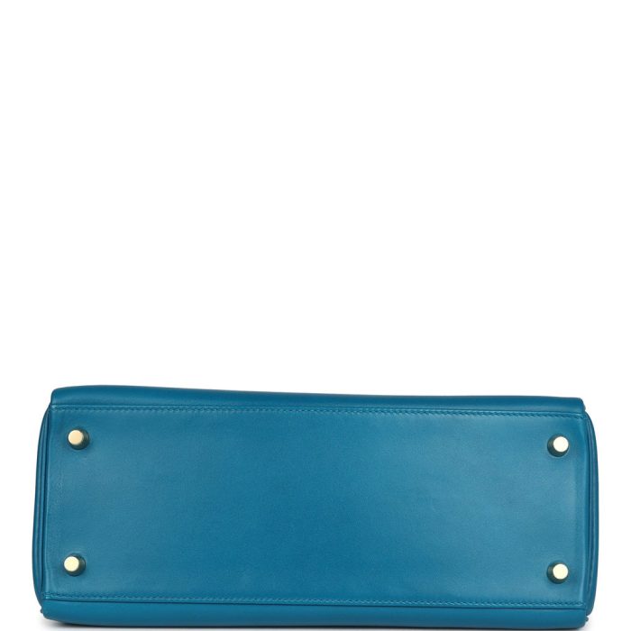 Handmade HKR 28 Bleu Izmir Tadelakt Gold Hardware - 图片 5