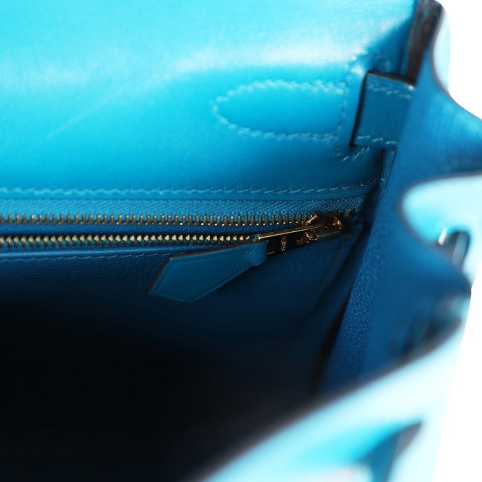 Handmade HKR 28 Bleu Izmir Tadelakt Gold Hardware - 图片 8