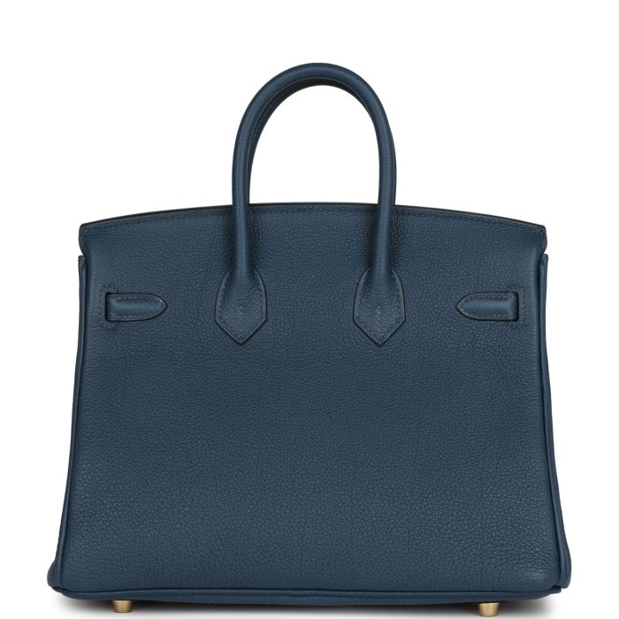 Handmade Bag HB 25 Bleu De Prusse Togo Gold Hardware - 图片 4