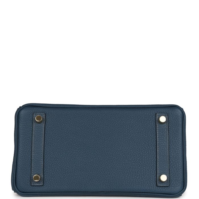 Handmade Bag HB 25 Bleu De Prusse Togo Gold Hardware - 图片 5