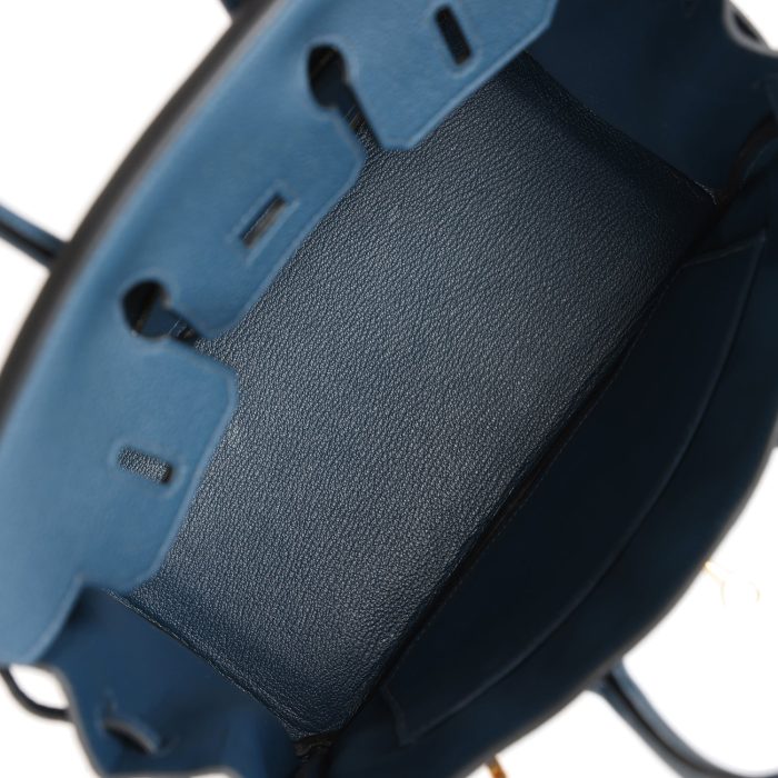 Handmade Bag HB 25 Bleu De Prusse Togo Gold Hardware - 图片 7