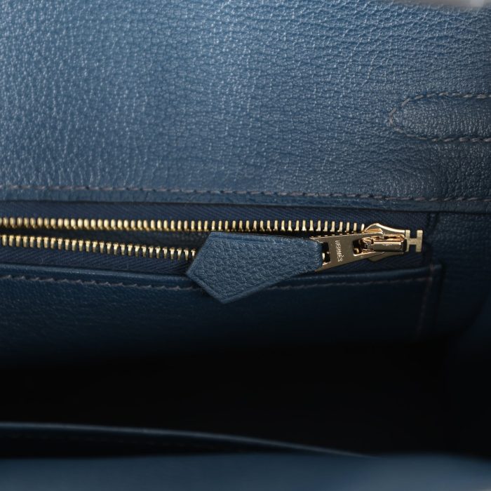 Handmade Bag HB 25 Bleu De Prusse Togo Gold Hardware - 图片 8