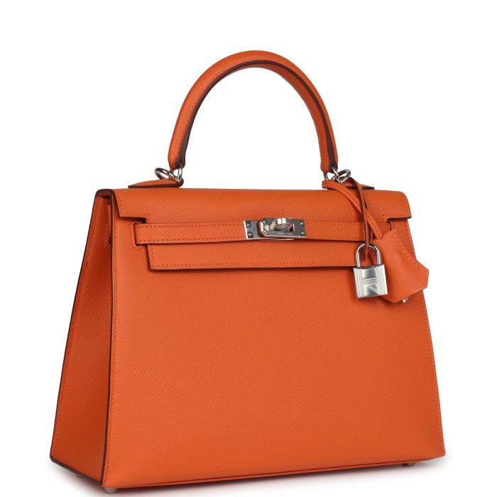 Handmade HKS 25 Orange Epsom Palladium Hardware - 图片 2