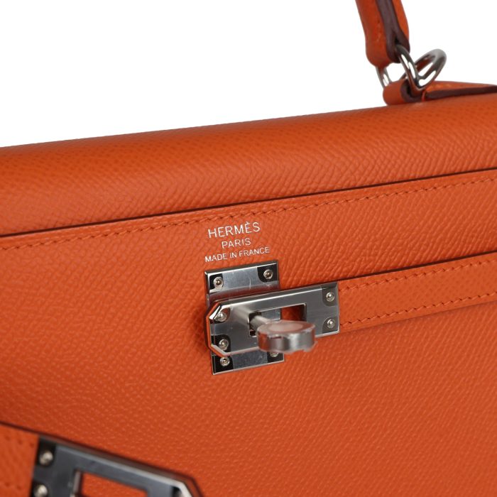 Handmade HKS 25 Orange Epsom Palladium Hardware - 图片 6