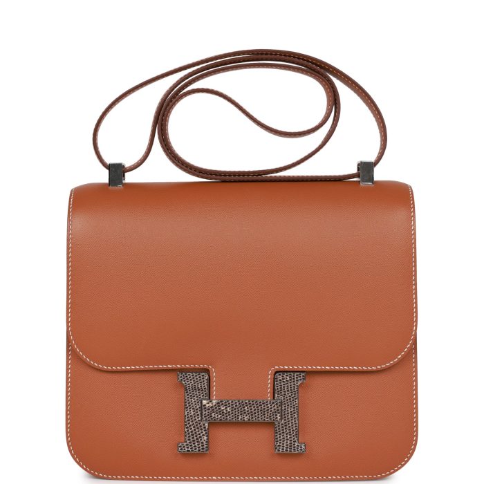 Handmade Bag HC 24 Gold Madame and Lizard Palladium Hardware