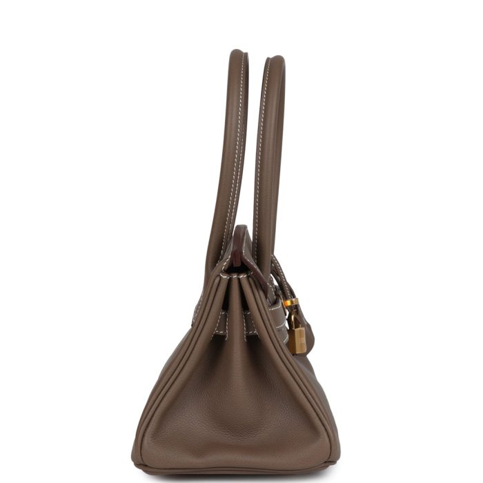 Handmade Bag HSB Light 29 Etoupe Evercolor Gold Hardware - 图片 3