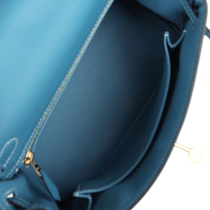 Handmade HKR 25 Blue Jean Togo Gold Hardware：圖片 8