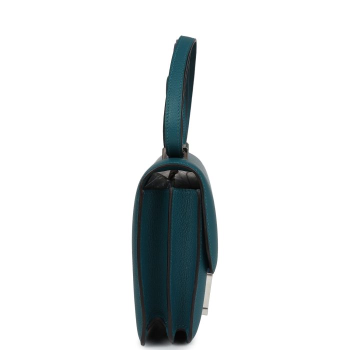Handmade Bag HC 18 Vert Bosphore Evercolor Palladium Hardware - 图片 3