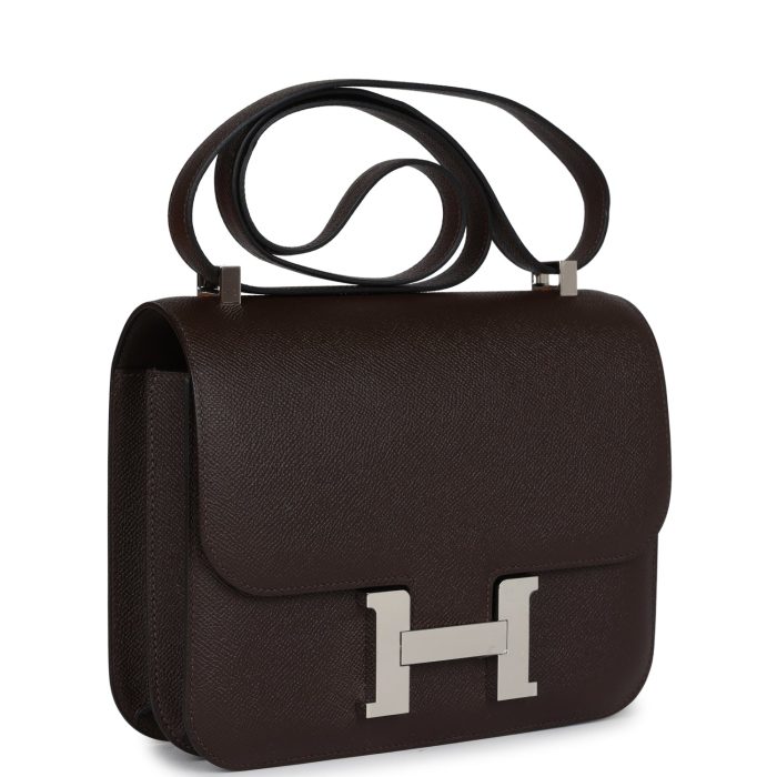 Handmade Bag HC 24 Chocolat Epsom Palladium Hardware - 图片 2