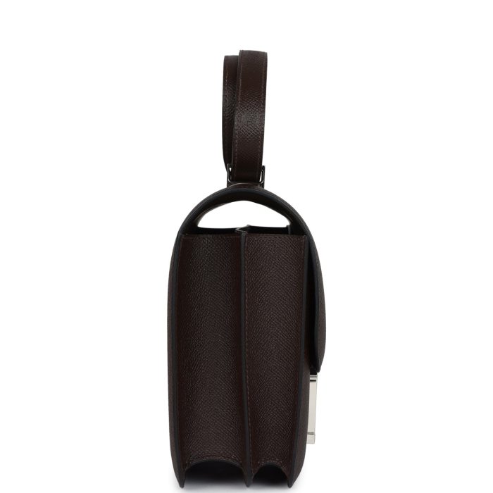Handmade Bag HC 24 Chocolat Epsom Palladium Hardware - 图片 3