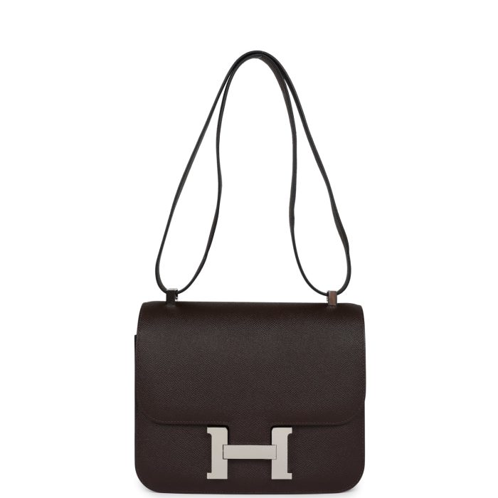 Handmade Bag HC 24 Chocolat Epsom Palladium Hardware - 图片 6