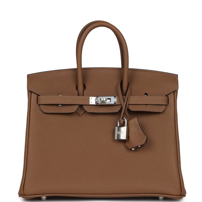 Handmade Bag HB 25 Alezan Togo Palladium Hardware
