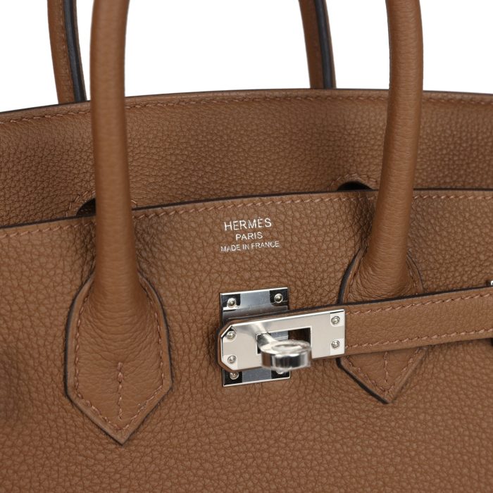 Handmade Bag HB 25 Alezan Togo Palladium Hardware - 图片 6