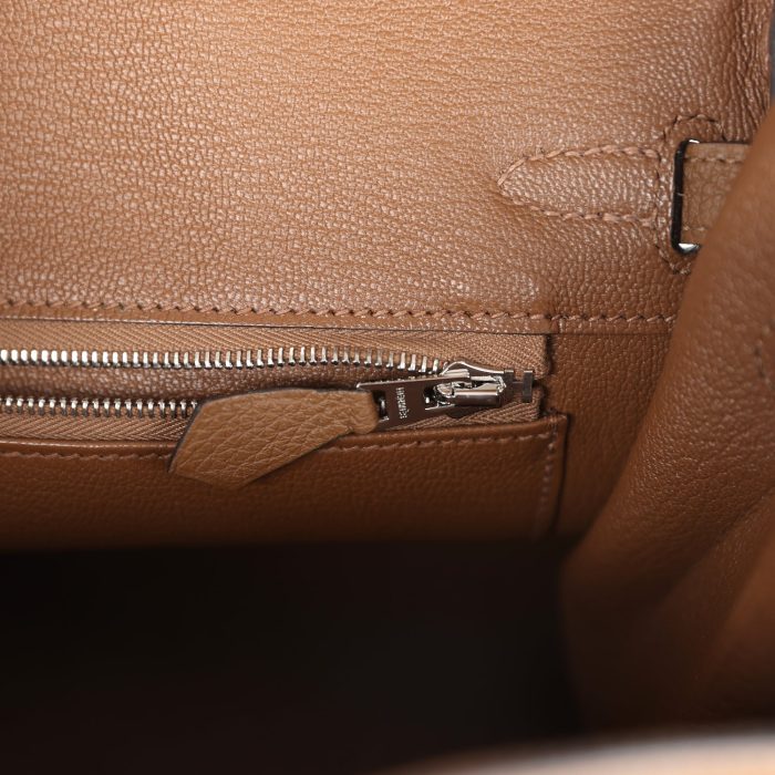 Handmade Bag HB 25 Alezan Togo Palladium Hardware - 图片 8