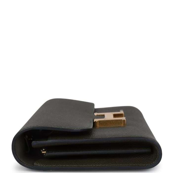 Handmade Bag HC Wallet To Go Vert De Gris Epsom Gold Hardware - 图片 3