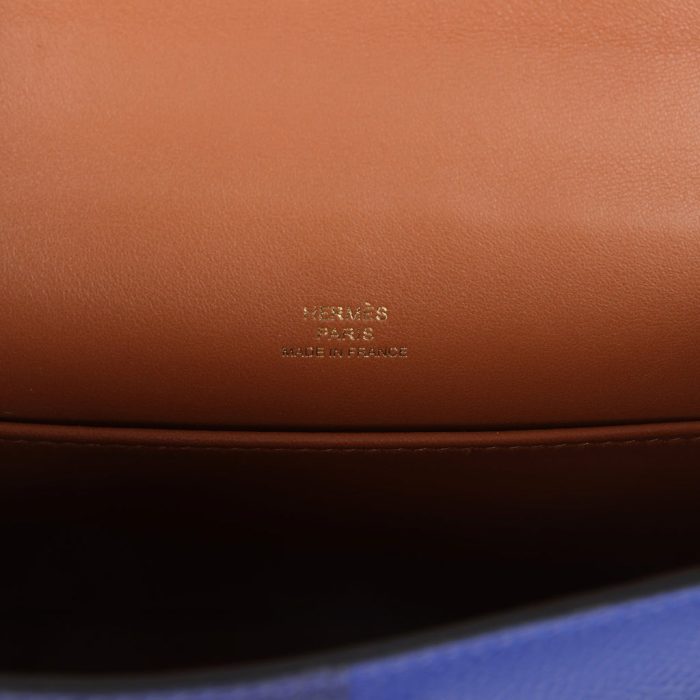 Handmade HKS 20 Bleu Electric and Bleu Encre Epsom Gold Hardware - 图片 6