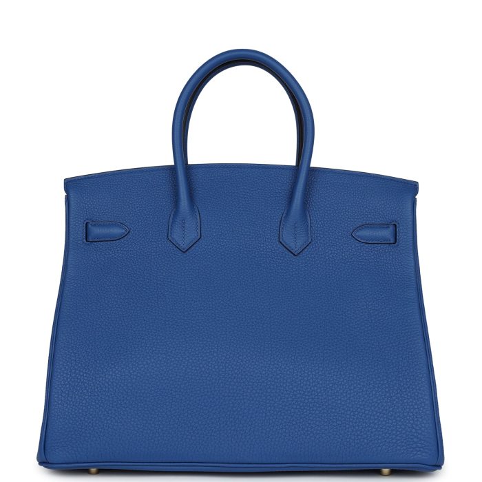 Handmade Bag HB 35 Bleu France Togo Gold Hardware - 图片 4