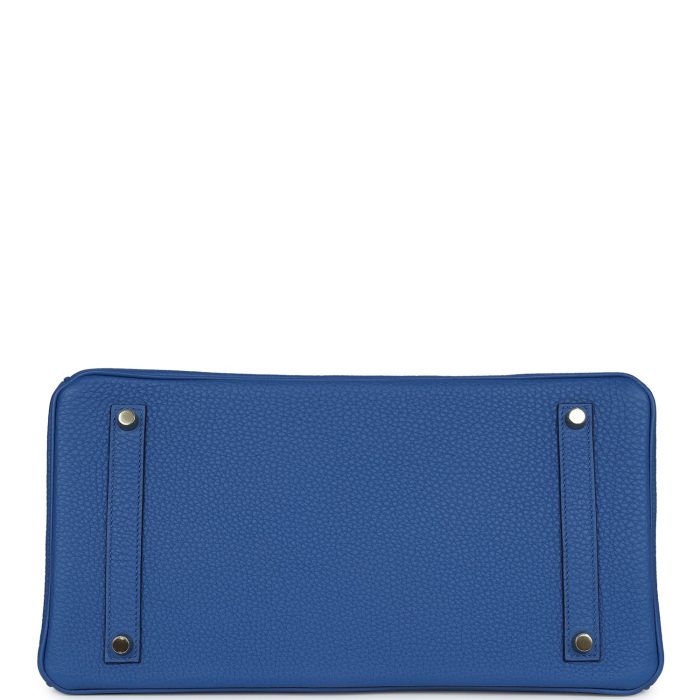 Handmade Bag HB 35 Bleu France Togo Gold Hardware - 图片 5