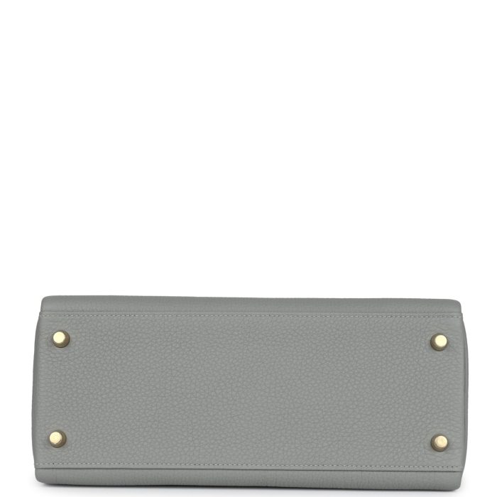 Handmade HKR 28 Gris Mouette Togo Gold Hardware - 图片 6