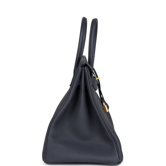 Handmade Bag HB 35 Ardoise Togo Gold Hardware - 图片 3