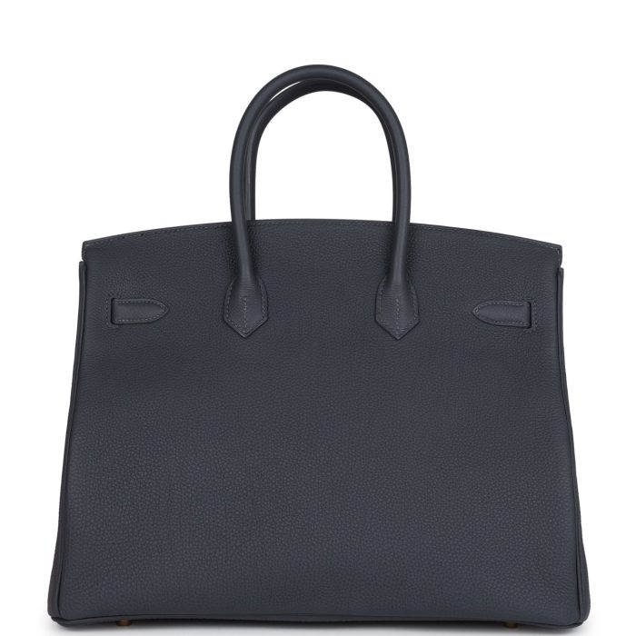 Handmade Bag HB 35 Ardoise Togo Gold Hardware - 图片 4