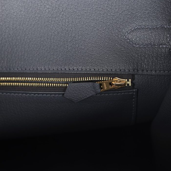 Handmade Bag HB 35 Ardoise Togo Gold Hardware - 图片 8