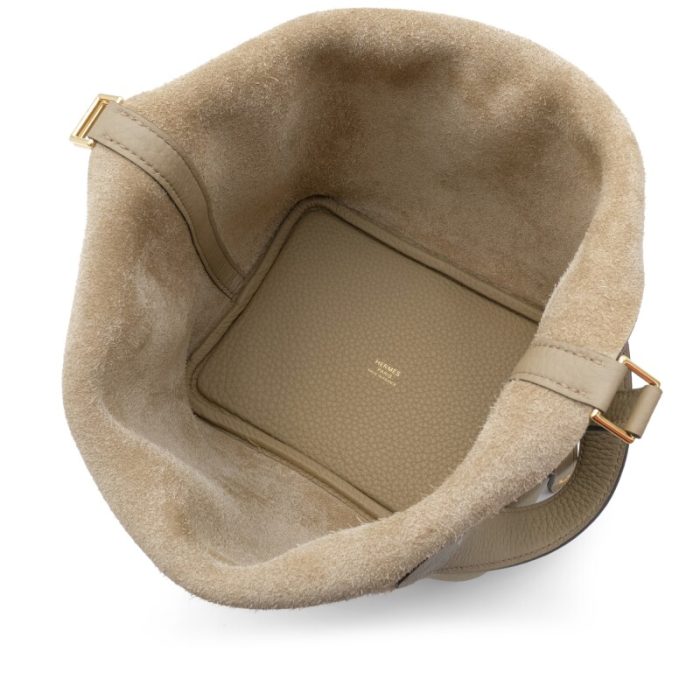 Handmade HPL 18 Beige Marfa Clemence Gold Hardware - 图片 6