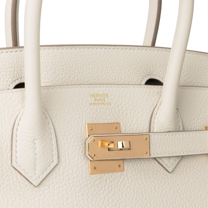 Handmade Bag HB 30 Craie Togo Rose Gold Hardware - 图片 6