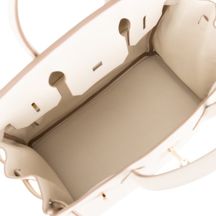 Handmade Bag HB 30 Craie Togo Rose Gold Hardware - 图片 7