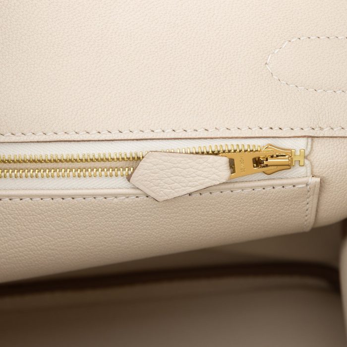 Handmade Bag HB 30 Craie Togo Rose Gold Hardware - 图片 8